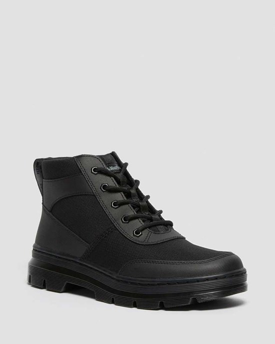 Black Element-poly Rip Stop Men's Dr Martens Bonny Tech Poly Lace Up Boots | 479302-IMB