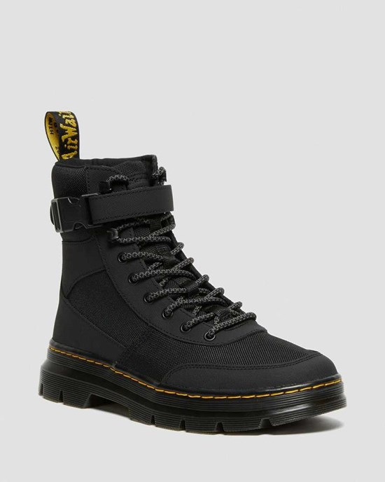 Black Extra Tough Nylon Women's Dr Martens Combs Tech Extra Tough Poly Ankle Boots | 175689-YOZ