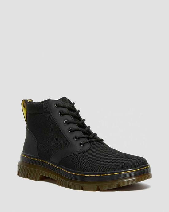 Black Extra Tough Poly Men's Dr Martens Bonny Poly Lace Up Boots | 029781-RYT