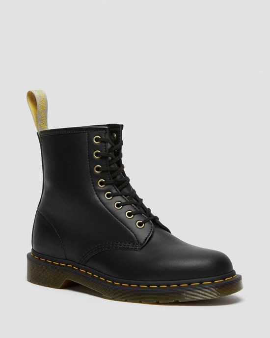 Black Felix Rub Off Men's Dr Martens Vegan 1460 Felix Lace Up Boots | 641520-XKI