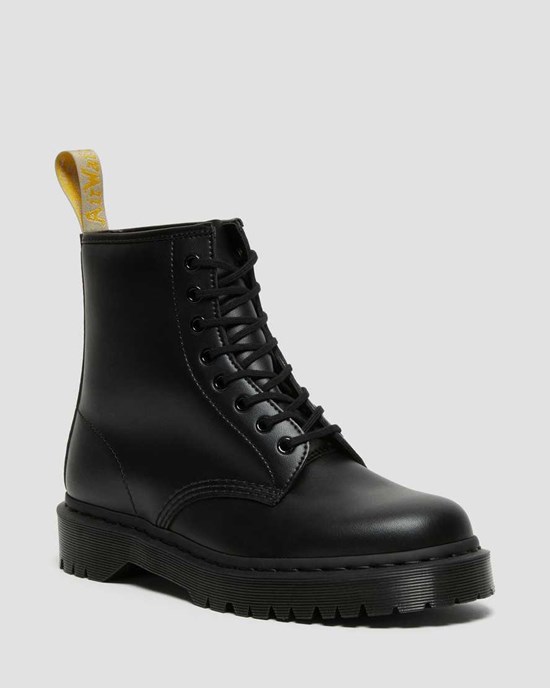 Black Felix Rub Off Women's Dr Martens Vegan 1460 Bex Mono Ankle Boots | 078245-WDF