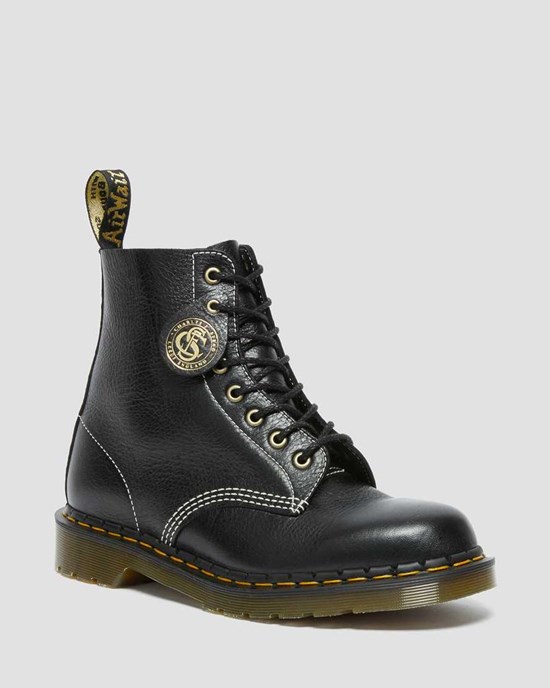 Black Kudu Classic Men's Dr Martens 1460 Pascal Made in England Classic Leather Ankle Boots | 471096-MAU