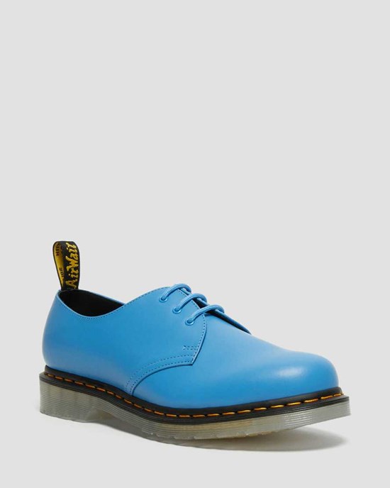 Blue Smooth Leather Women's Dr Martens 1461 Iced Smooth Leather Oxford Shoes | 538026-WNV