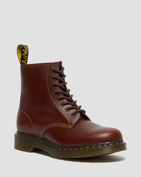 Brown Black Men's Dr Martens 1460 Abruzzo Leather Ankle Boots | 290183-CMY