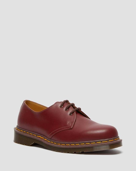 Red Quilon Men's Dr Martens 1461 Vintage Made in England Oxford Shoes | 291865-NQY