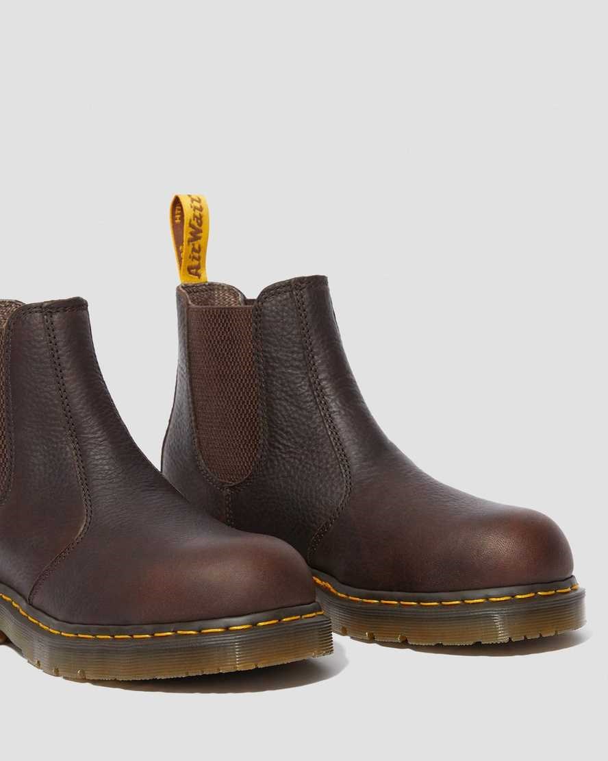 Bark Industrial Bear Men's Dr Martens Fellside Chelsea Work Ankle Boots | 079581-TBW