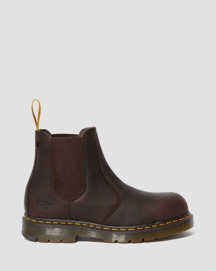 Bark Industrial Bear Men's Dr Martens Fellside Chelsea Work Ankle Boots | 079581-TBW