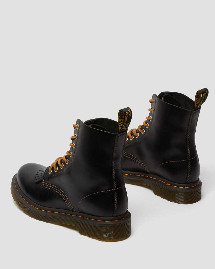 Black Abruzzo Wp Women's Dr Martens 1460 Pascal Abruzzo Leather Lace Up Boots | 275986-OEZ