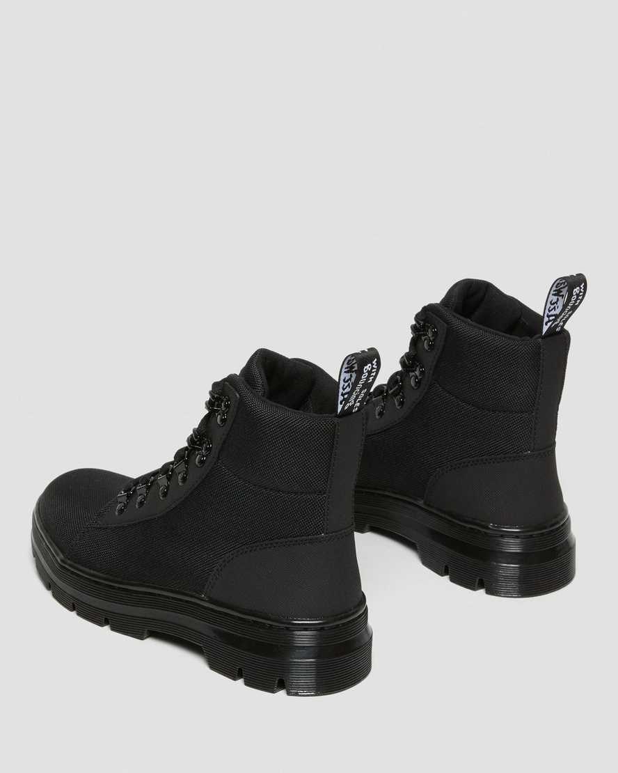 Black Ajax Women's Dr Martens Combs Poly Lace Up Boots | 307268-HNE