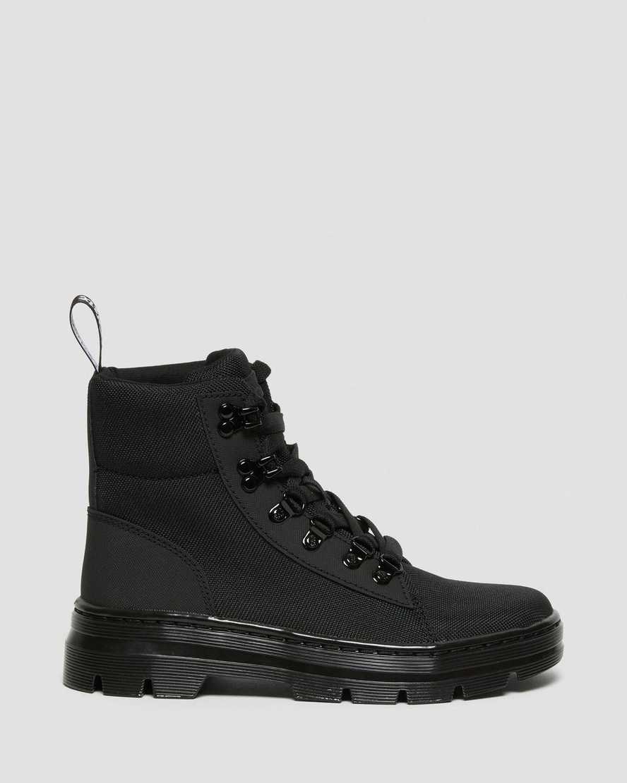 Black Ajax Women's Dr Martens Combs Poly Lace Up Boots | 307268-HNE