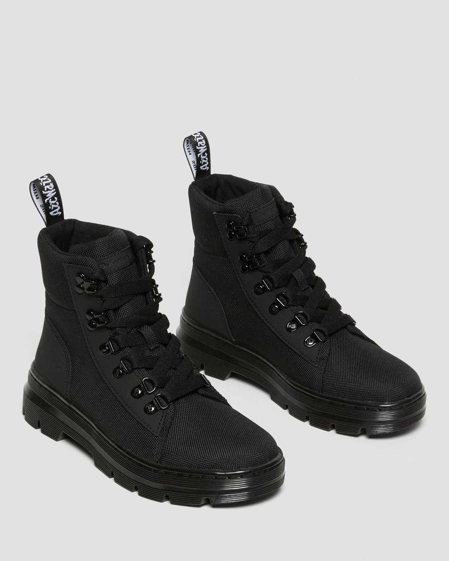 Black Ajax Women's Dr Martens Combs Poly Lace Up Boots | 307268-HNE