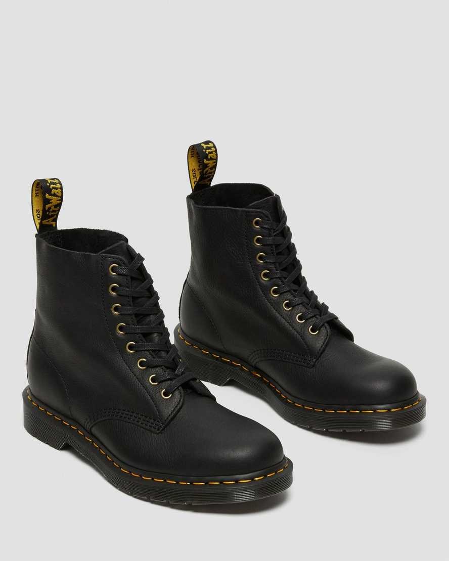 Black Ambassador Men's Dr Martens 1460 Pascal Ambassador Leather Ankle Boots | 248056-IHR