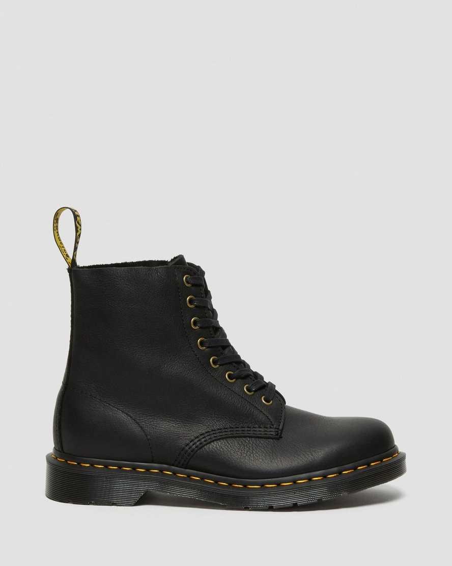 Black Ambassador Men's Dr Martens 1460 Pascal Ambassador Leather Ankle Boots | 248056-IHR