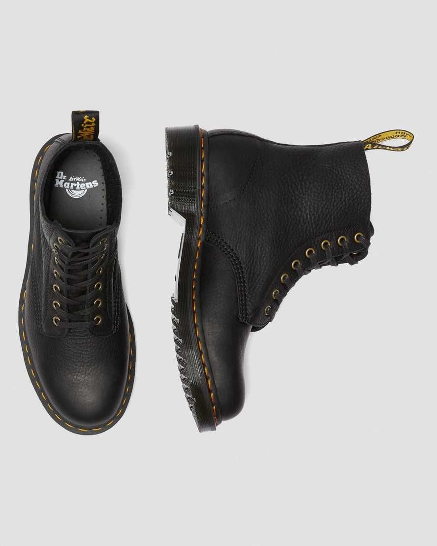 Black Ambassador Men's Dr Martens 1460 Pascal Ambassador Leather Lace Up Boots | 804576-EJC