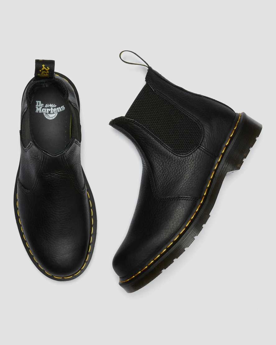 Black Ambassador Men's Dr Martens 2976 Ambassador Leather Chelsea Boots | 045681-YPH