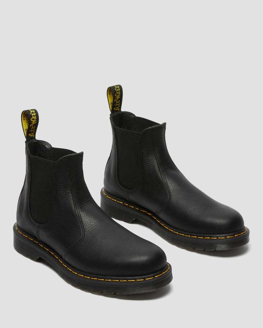 Black Ambassador Men's Dr Martens 2976 Ambassador Leather Ankle Boots | 736095-FAH