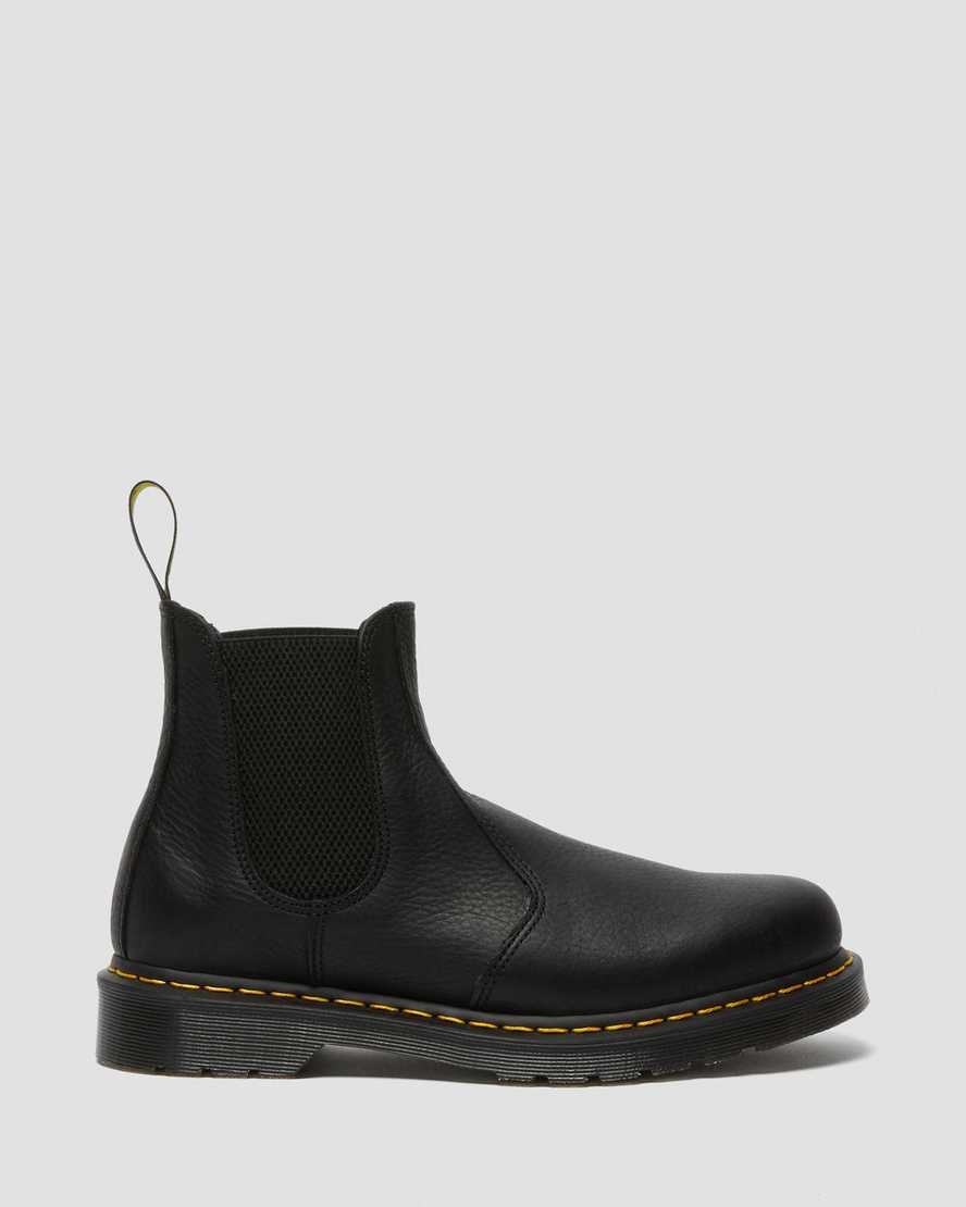 Black Ambassador Men's Dr Martens 2976 Ambassador Leather Ankle Boots | 736095-FAH