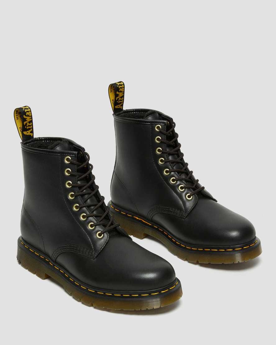 Black Blizzard Wp Men's Dr Martens 1460 DM's Wintergrip Leather Ankle Boots | 508321-LSK