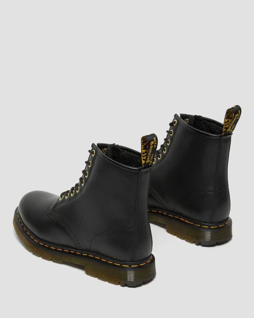 Black Blizzard Wp Women's Dr Martens 1460 DM's Wintergrip Leather Ankle Boots | 604378-GPL