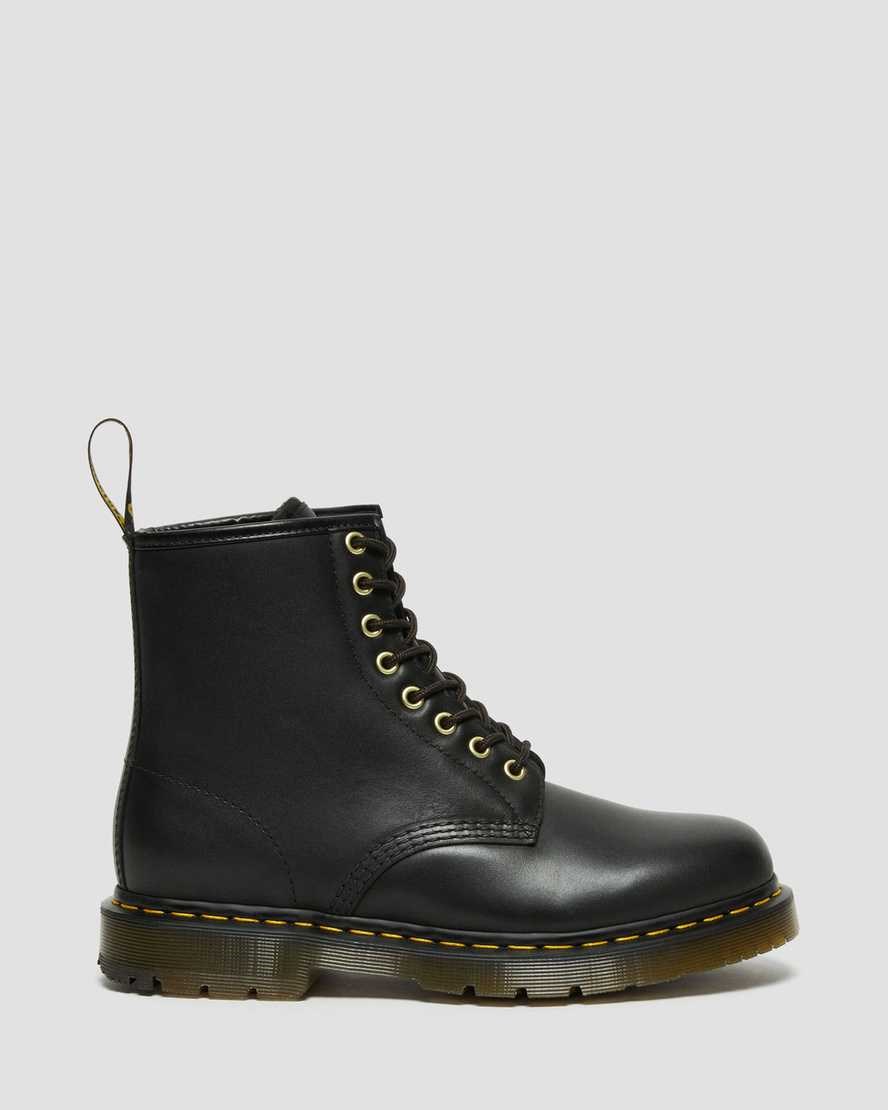 Black Blizzard Wp Women's Dr Martens 1460 DM's Wintergrip Leather Ankle Boots | 604378-GPL