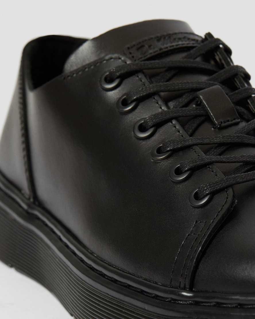 Black Brando Women's Dr Martens Dante Brando Leather Casual Shoes | 710953-MKW