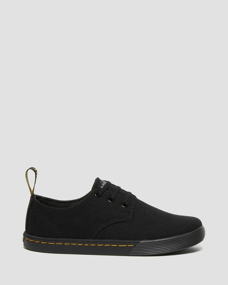 Black Canvas Women's Dr Martens Santanita Casual Shoes | 615028-HUB