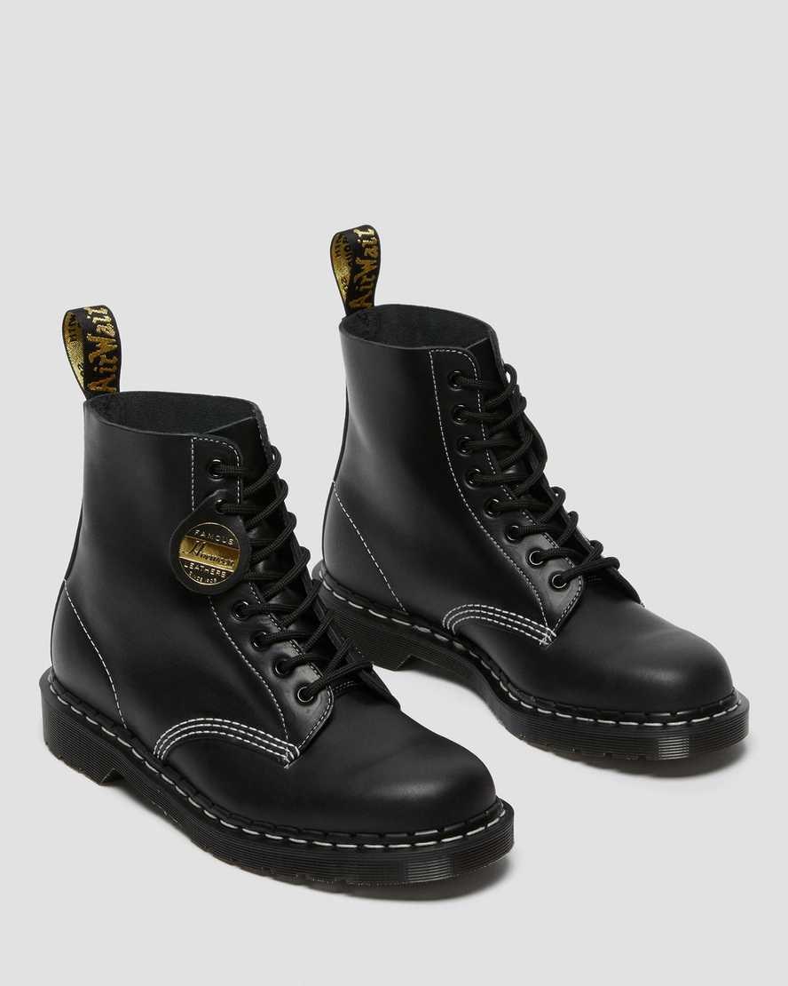 Black Cavalier Men's Dr Martens 1460 Pascal Made in England Cavalier Leather Ankle Boots | 230456-YRM