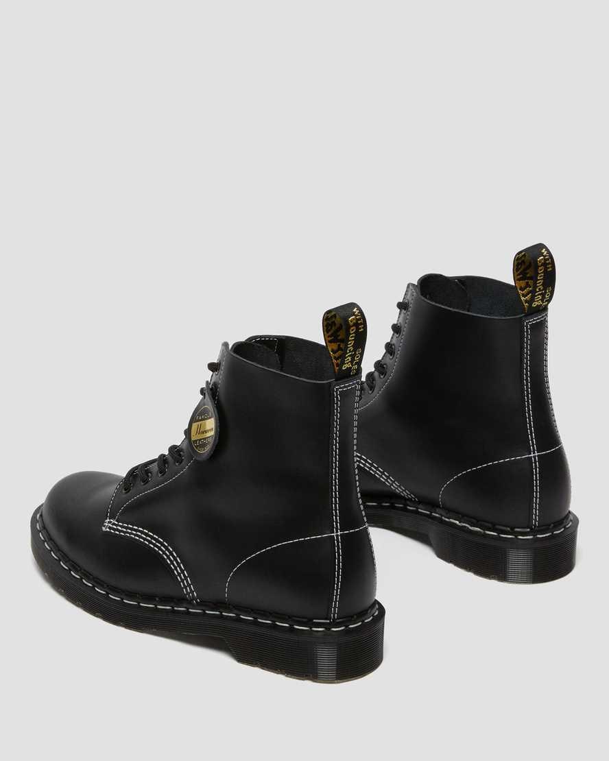 Black Cavalier Men's Dr Martens 1460 Pascal Made in England Cavalier Leather Ankle Boots | 230456-YRM