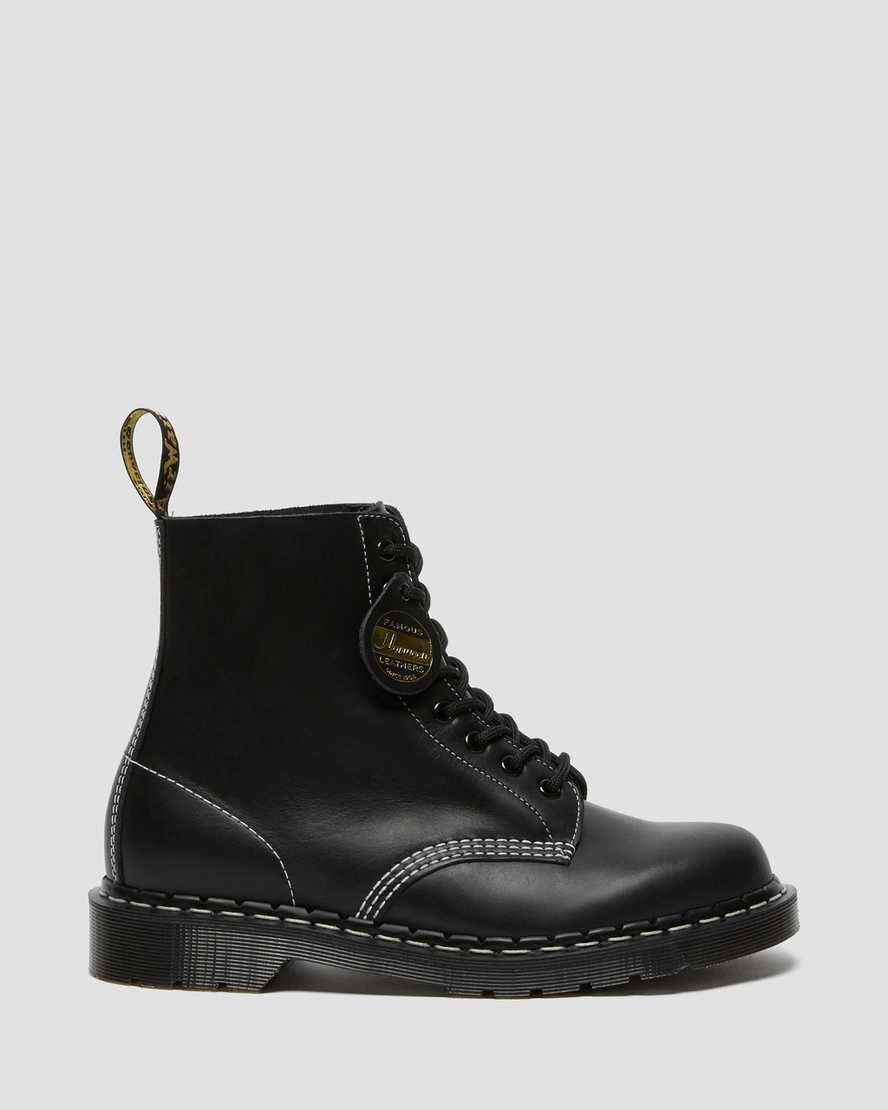 Black Cavalier Men's Dr Martens 1460 Pascal Made in England Cavalier Leather Ankle Boots | 230456-YRM