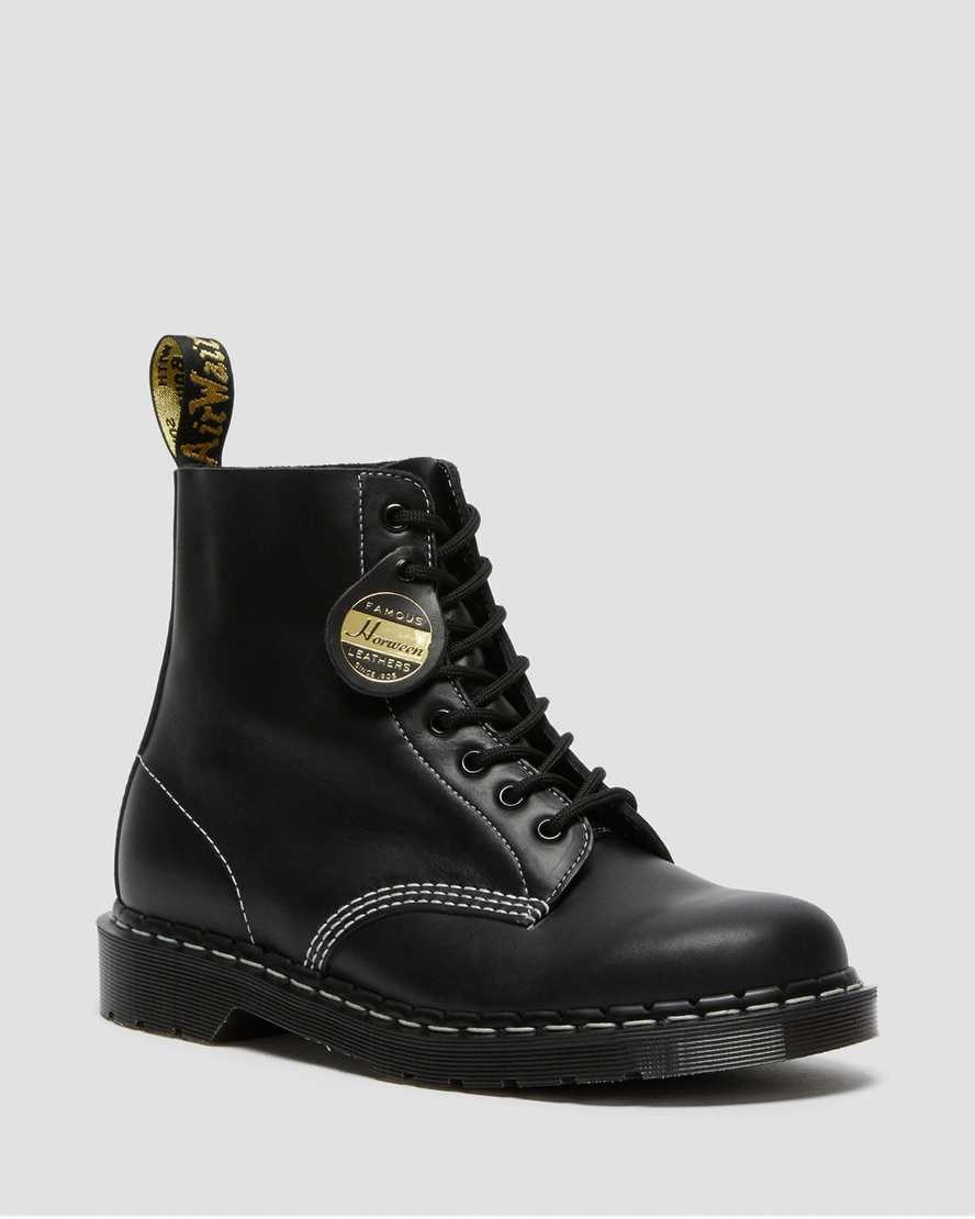 Black Cavalier Men\'s Dr Martens 1460 Pascal Made in England Cavalier Leather Ankle Boots | 230456-YRM