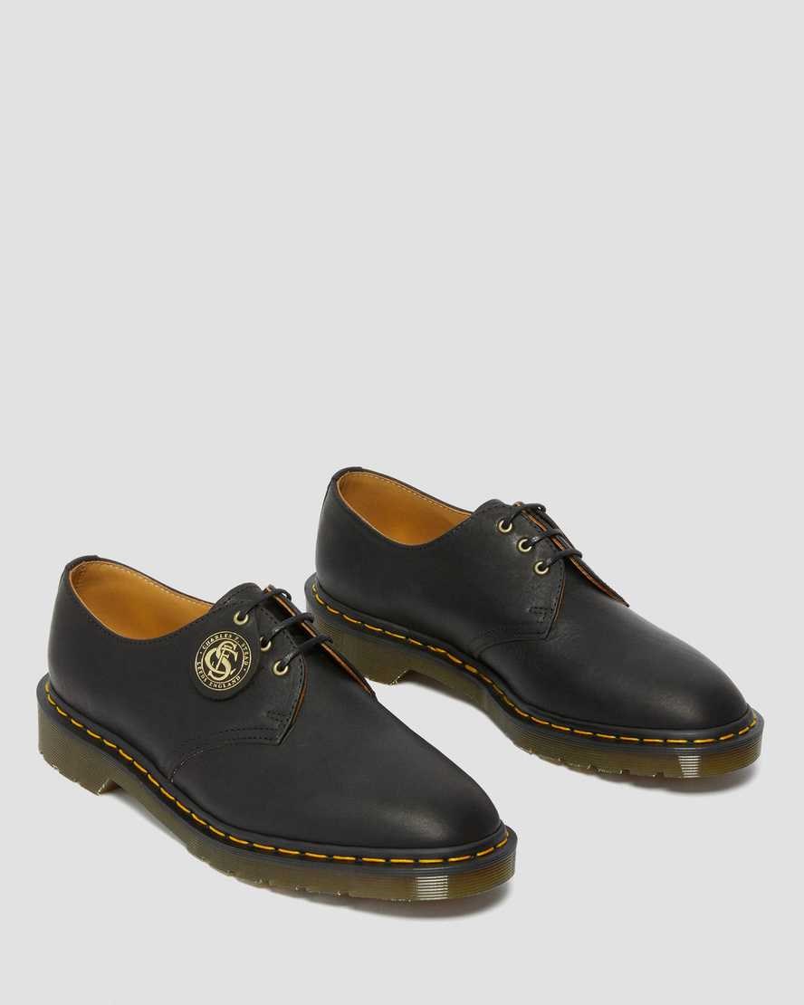 Black Classic Oiled Shoulder Women's Dr Martens 1461 Made in England Classic Oil Leather Oxford Shoes | 345168-VOI