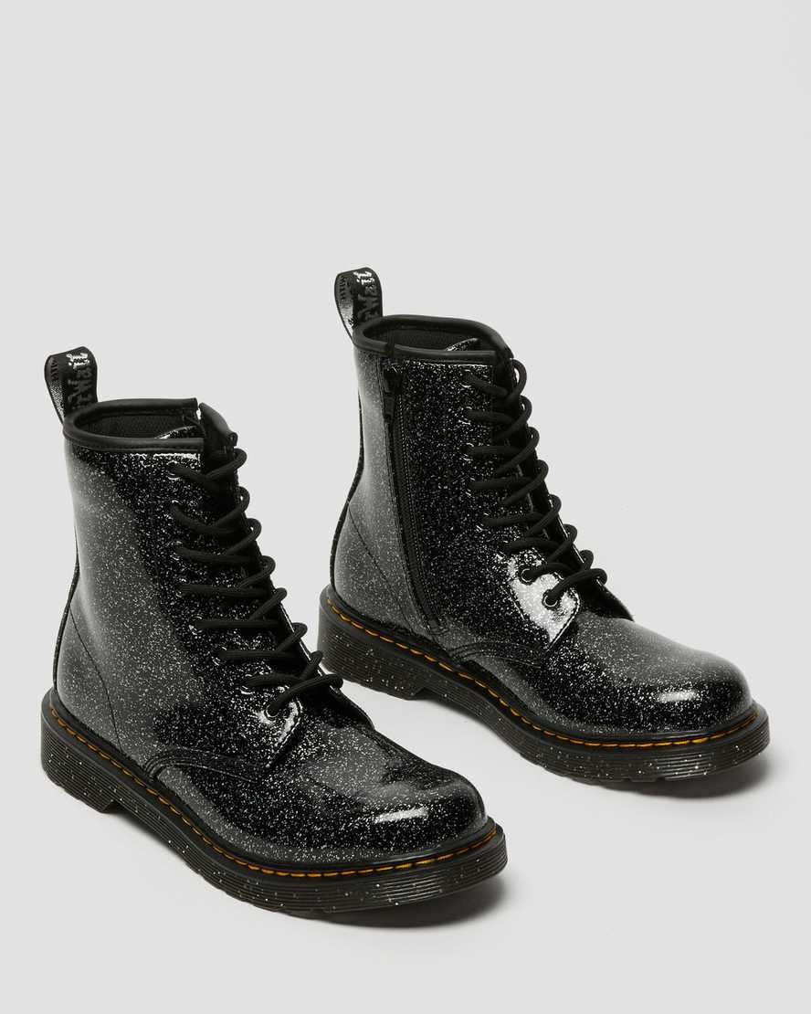 Black Cosmic Glitter Kids' Dr Martens Youth 1460 Glitter Lace Up Boots | 256197-VAQ