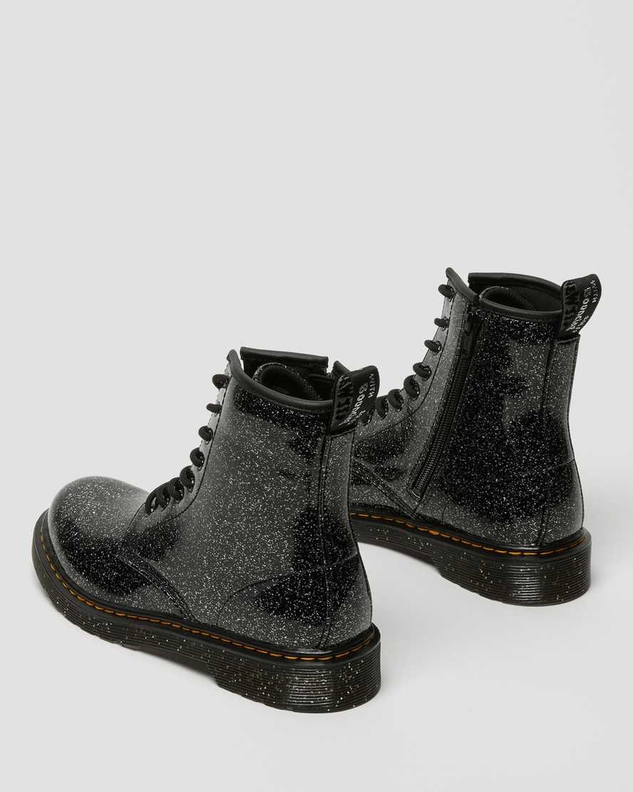 Black Cosmic Glitter Kids' Dr Martens Youth 1460 Glitter Lace Up Boots | 256197-VAQ