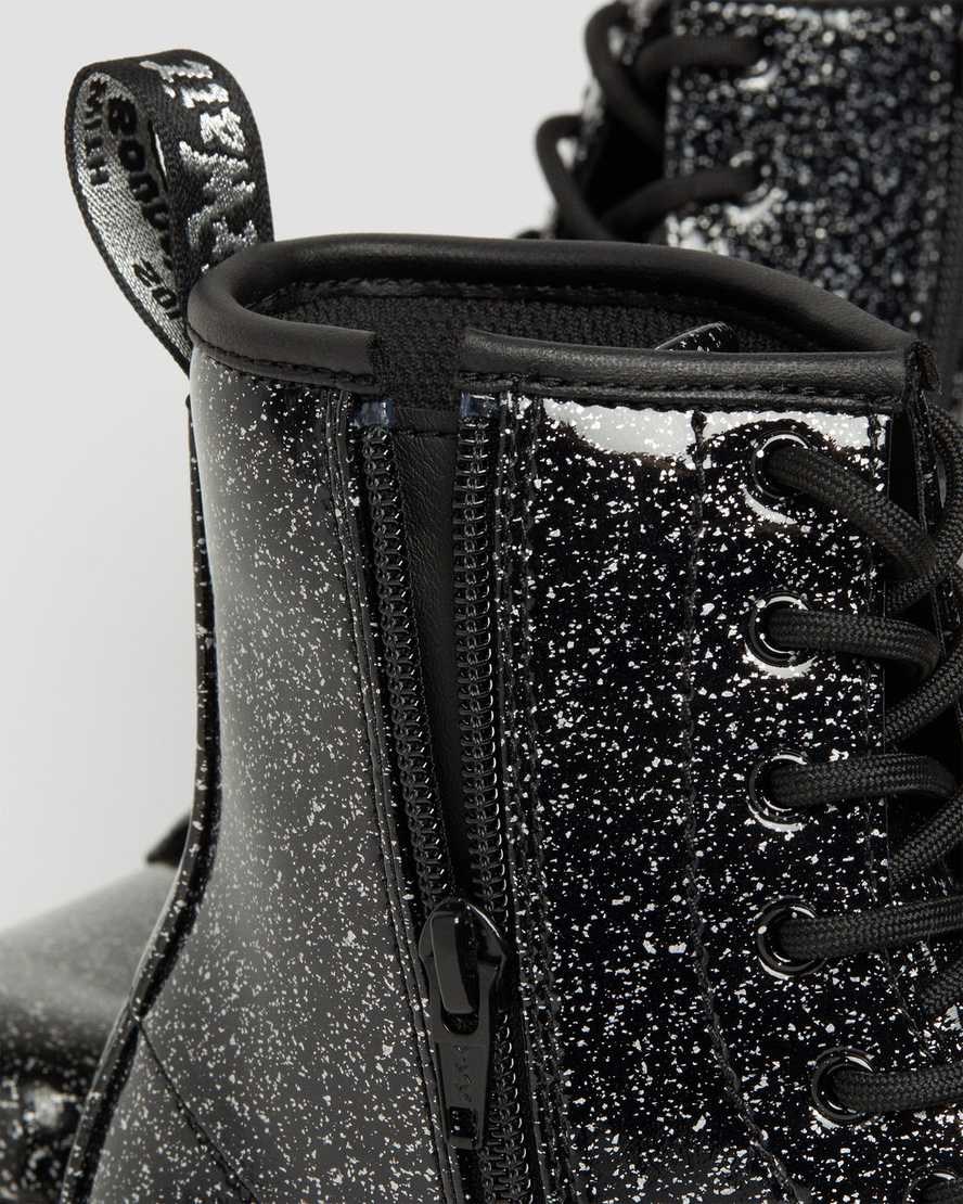 Black Cosmic Glitter Kids' Dr Martens Youth 1460 Glitter Lace Up Boots | 256197-VAQ