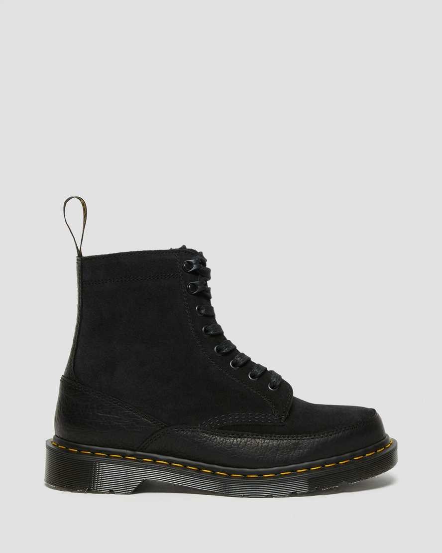 Black Durango Men's Dr Martens 1460 Guard Made in England Leather Lace Up Boots | 572893-VIC