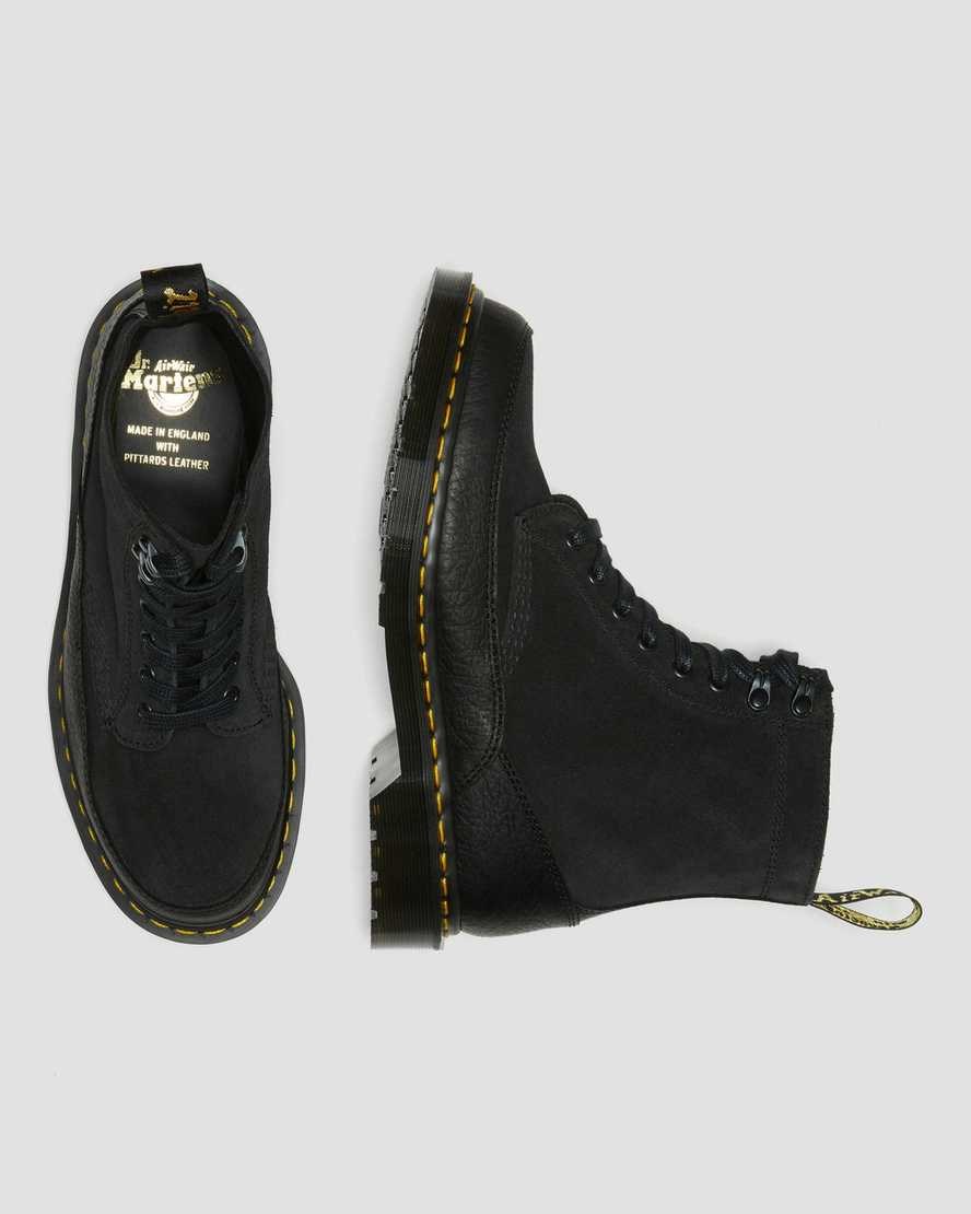 Black Durango Men's Dr Martens 1460 Guard Made in England Leather Lace Up Boots | 572893-VIC