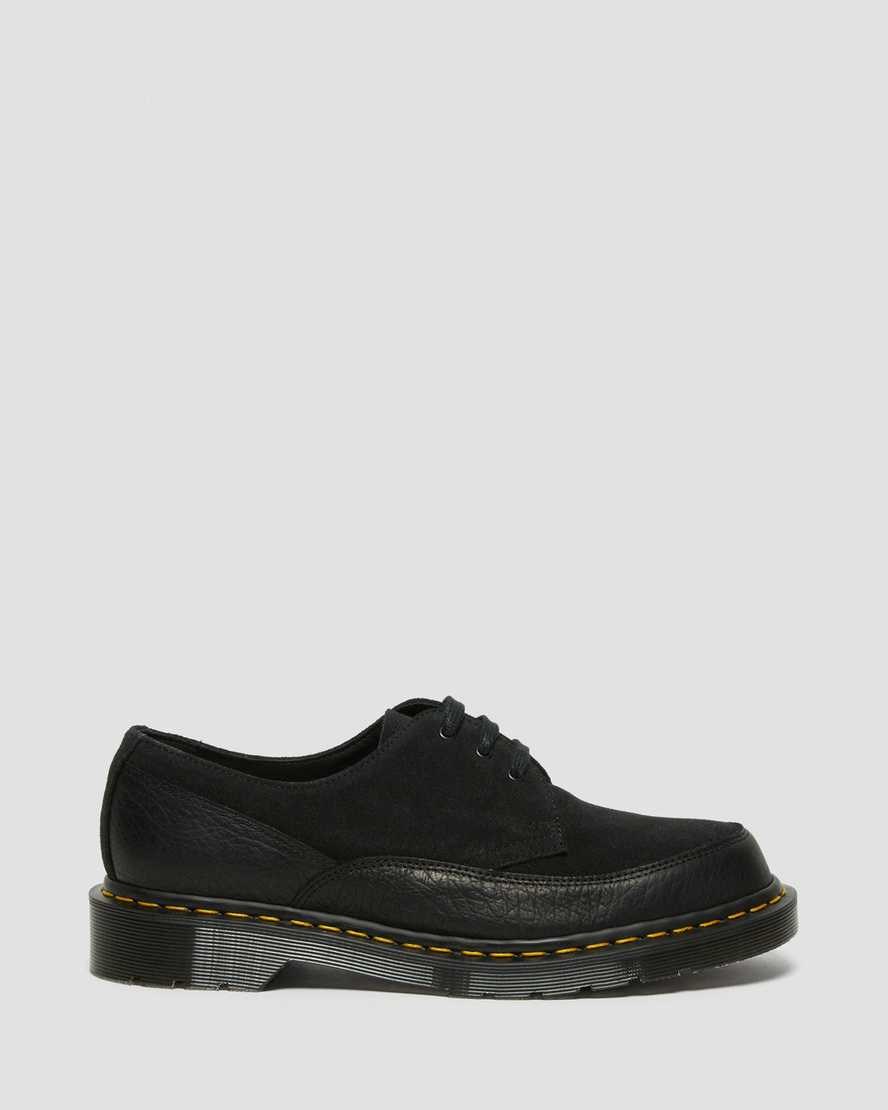 Black Durango Women's Dr Martens 1461 Guard Made in England Leather Oxford Shoes | 638742-XED