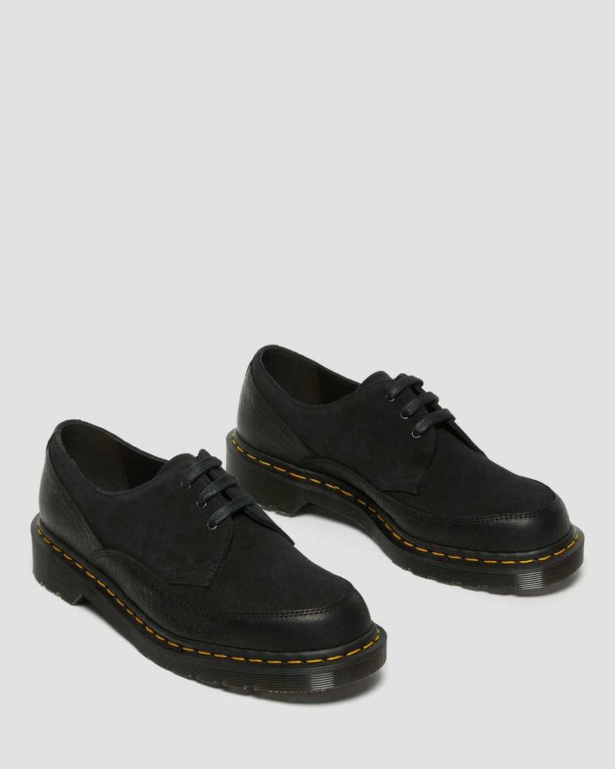 Black Durango Women's Dr Martens 1461 Guard Made in England Leather Oxford Shoes | 638742-XED