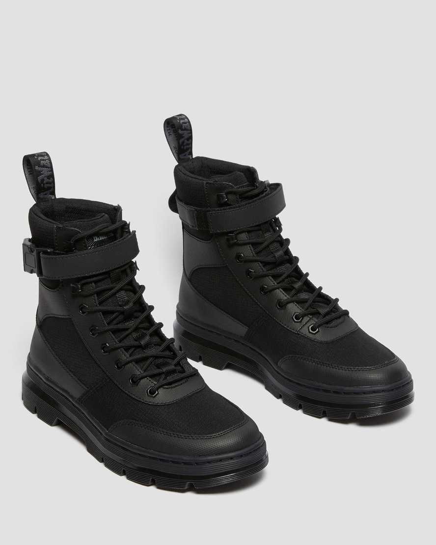 Black Element-poly Rip Stop Men's Dr Martens Combs Tech Poly Utility Boots | 047813-VJO