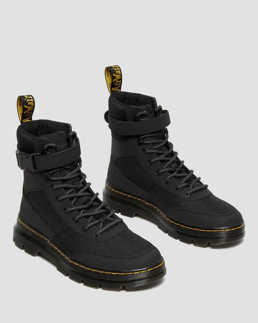 Black Extra Tough Nylon Men's Dr Martens Combs Tech Extra Tough Poly Lace Up Boots | 107932-HJW