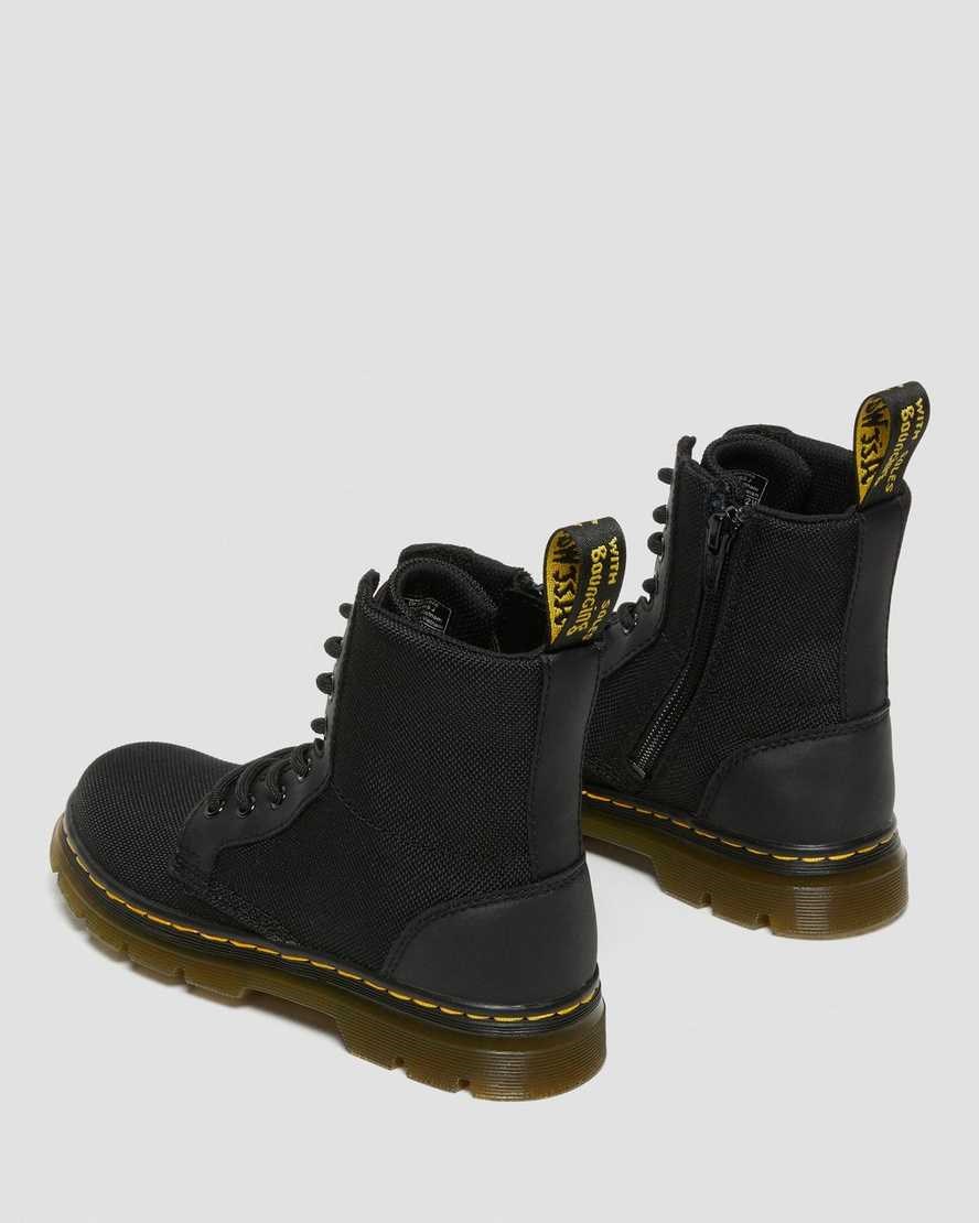 Black Extra Tough Poly Kids' Dr Martens Junior Combs Extra Tough Poly Casual Boots | 860243-YBA