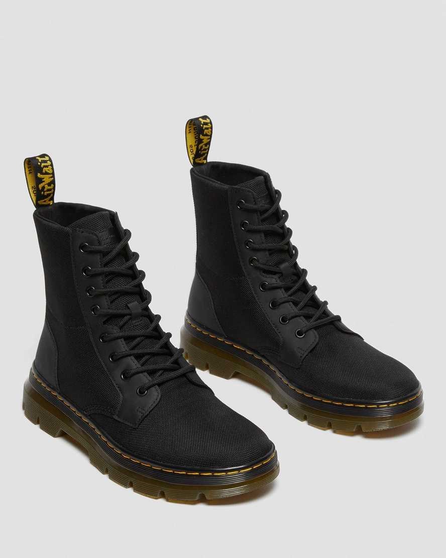 Black Extra Tough Poly Men's Dr Martens Combs Poly Utility Boots | 273946-QBM