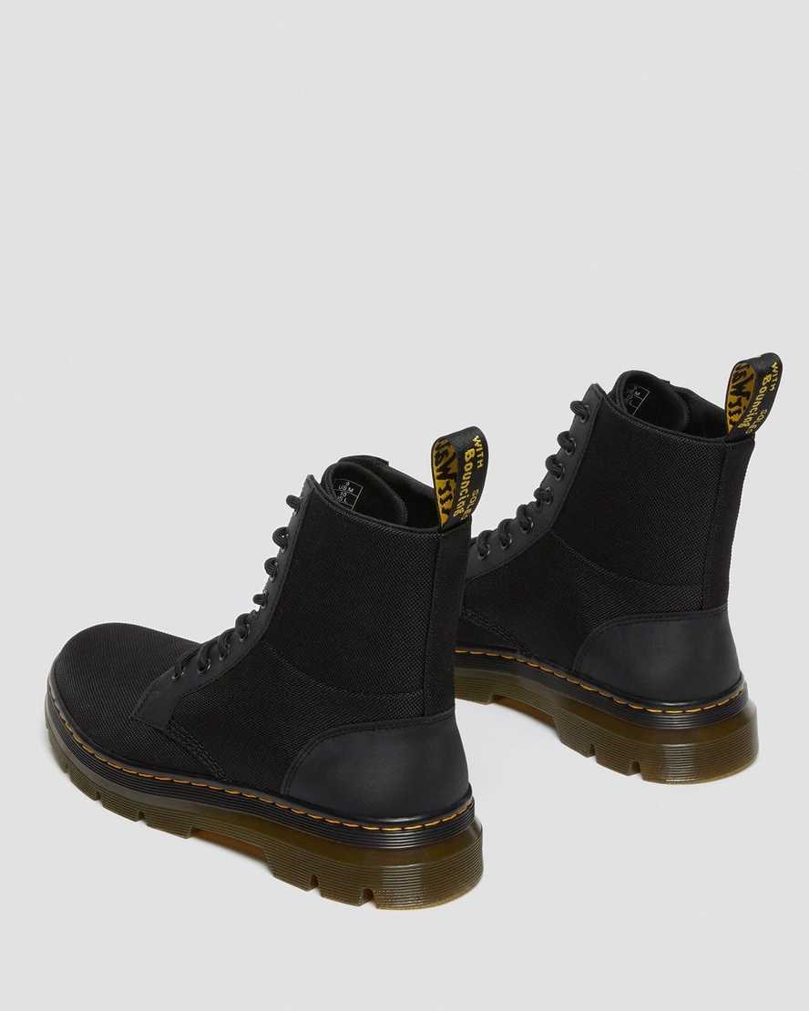 Black Extra Tough Poly Men's Dr Martens Combs Poly Utility Boots | 273946-QBM