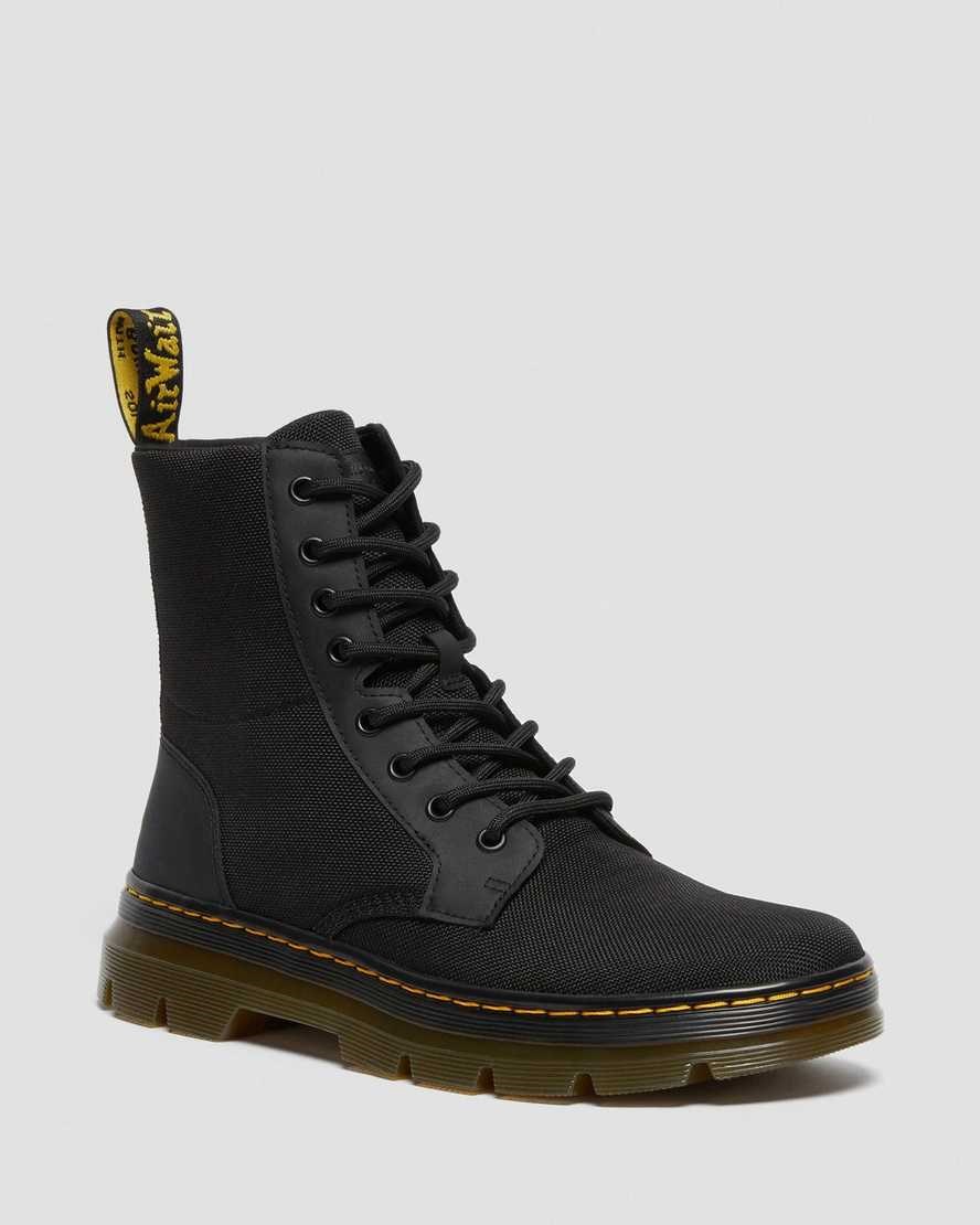 Black Extra Tough Poly Men\'s Dr Martens Combs Poly Utility Boots | 273946-QBM