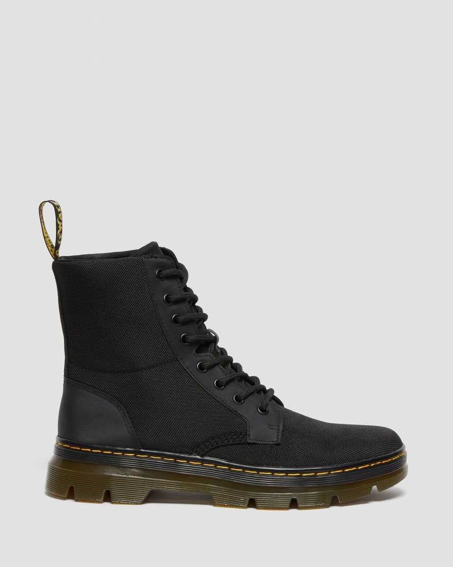 Black Extra Tough Poly Men's Dr Martens Combs Poly Ankle Boots | 792013-AQI