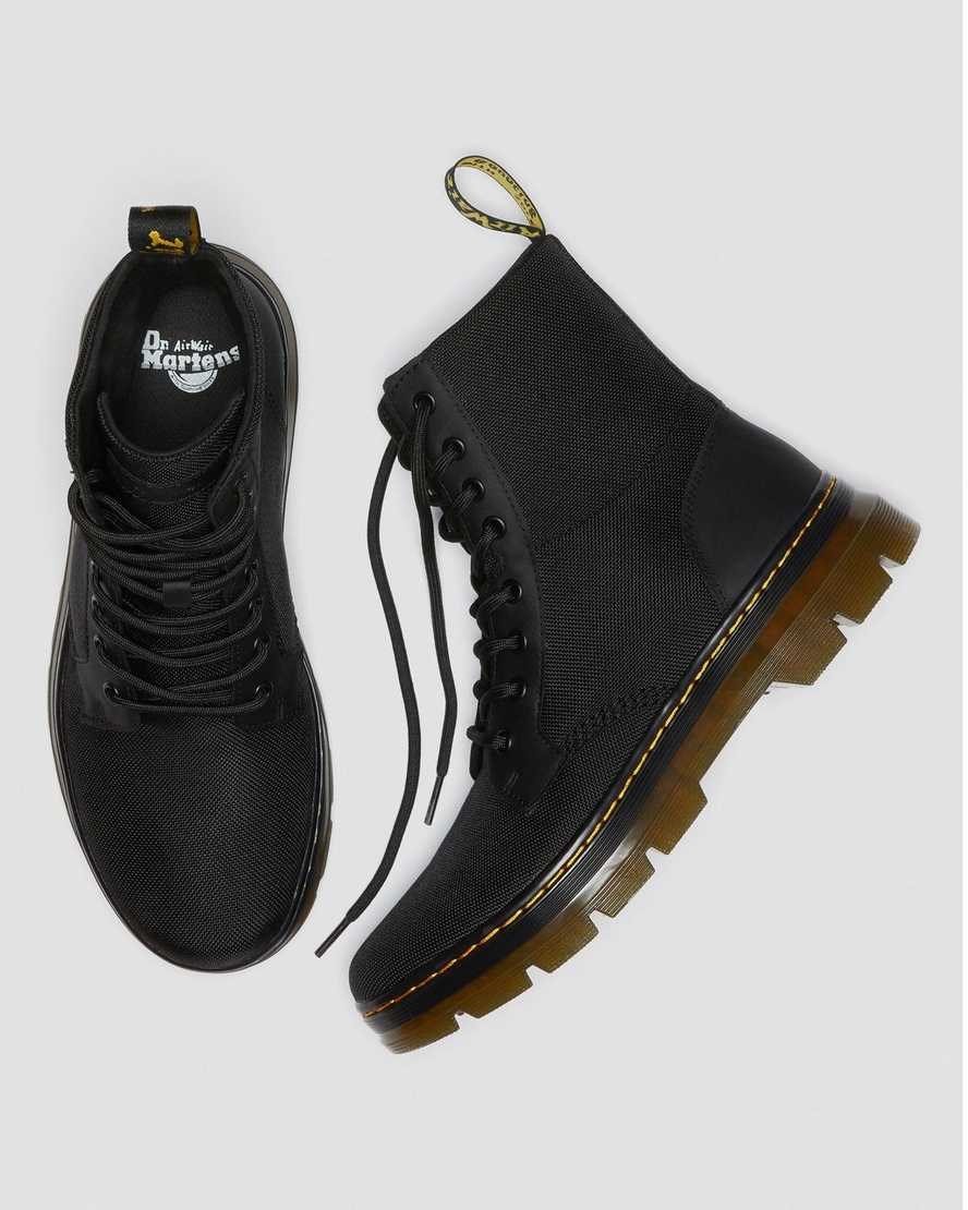 Black Extra Tough Poly Men's Dr Martens Combs Poly Ankle Boots | 792013-AQI