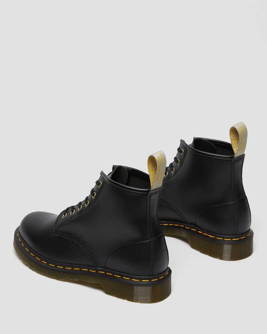 Black Felix Rub Off Men's Dr Martens Vegan 101 Felix Lace Up Boots | 207369-UHB