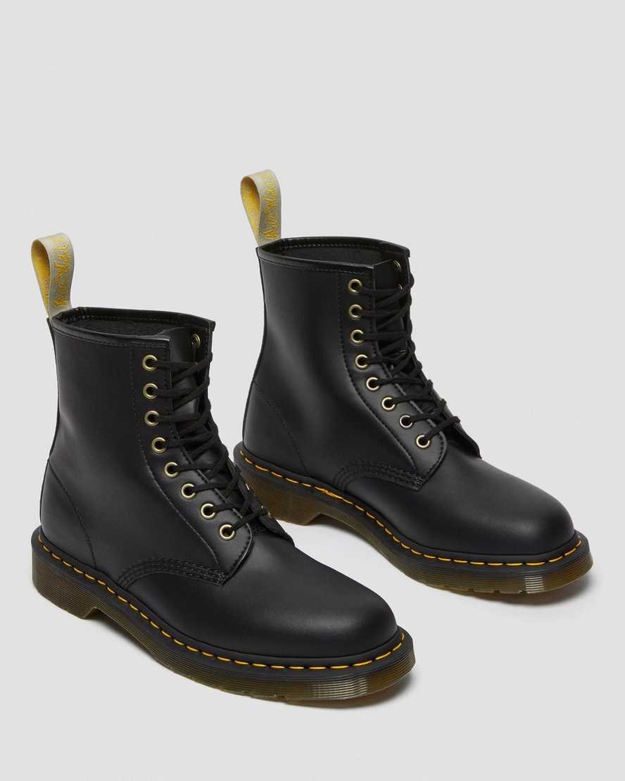 Black Felix Rub Off Men's Dr Martens Vegan 1460 Felix Ankle Boots | 264801-ORP