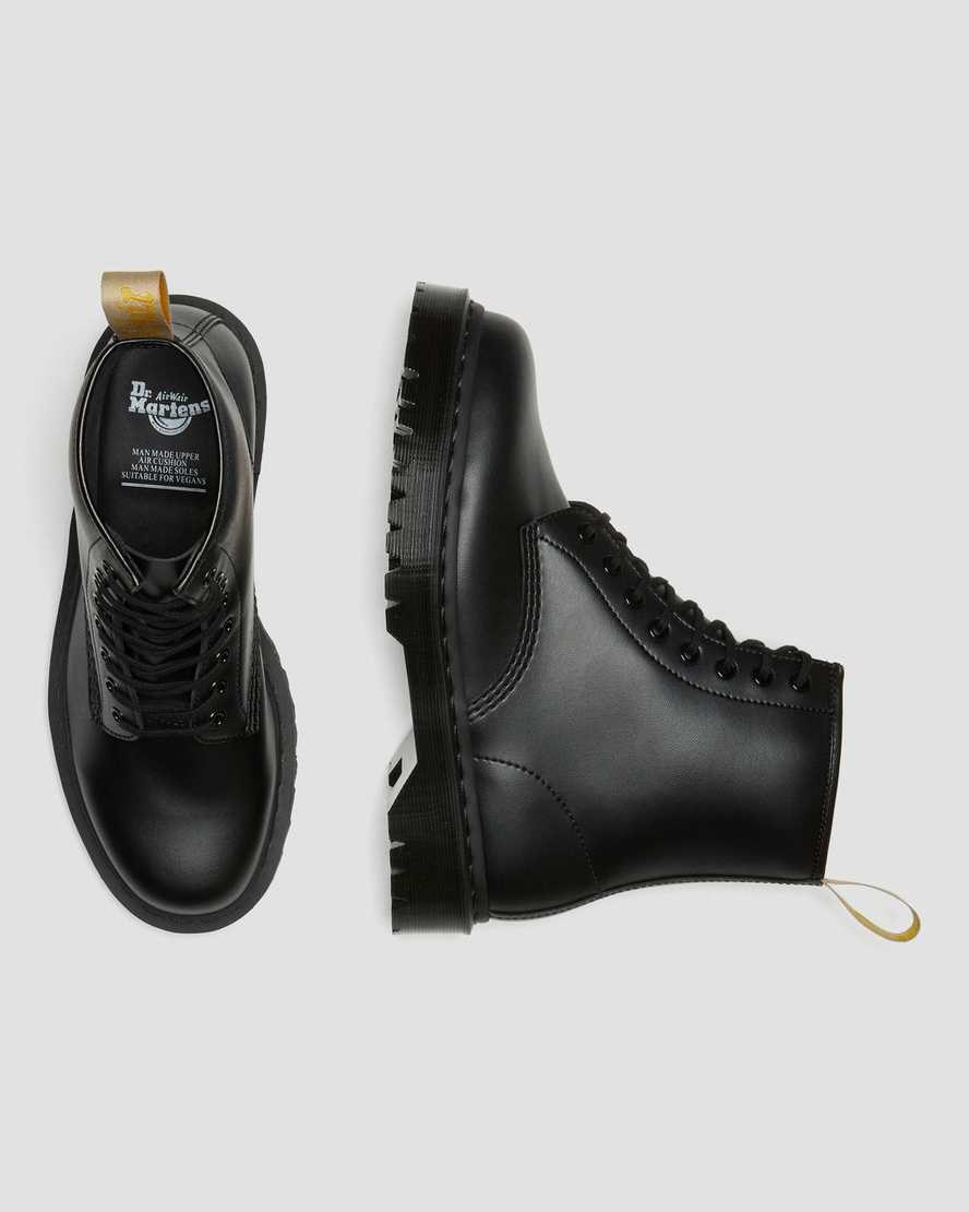 Black Felix Rub Off Men's Dr Martens Vegan 1460 Bex Mono Ankle Boots | 372906-JHI