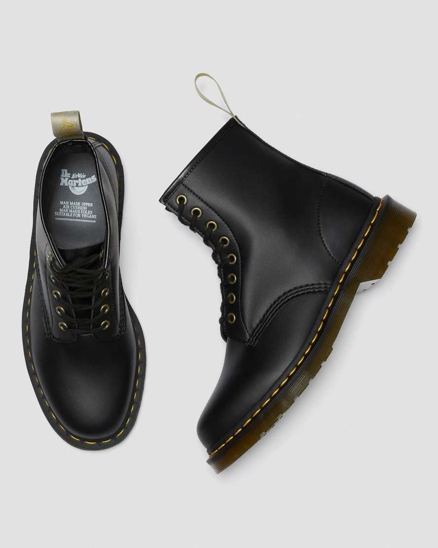 Black Felix Rub Off Men's Dr Martens Vegan 1460 Felix Lace Up Boots | 641520-XKI